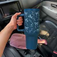 Blue  Bow Tumbler