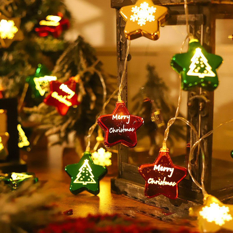Colorful Christmas Ornament LED Star Lights