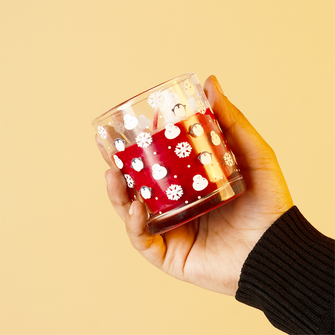 Set-3 Snowman Christmas Scented Glass Candles