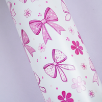 Bow Print Stainless Steel Water Bottle