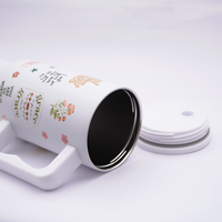 Faith & Scripture Stainless Steel Travel Tumbler with Handle & Leakproof Lid | Double Wall Vacuum Insulated Coffee Mug