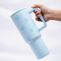 BUTTERFLY ™ 40oz Insulated Tumbler – Sky Blue Butterfly Edition (Copy)