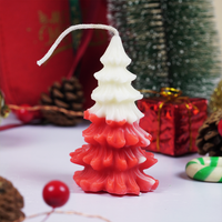 Set of 2 Festive Christmas Tree Sceneted Candles