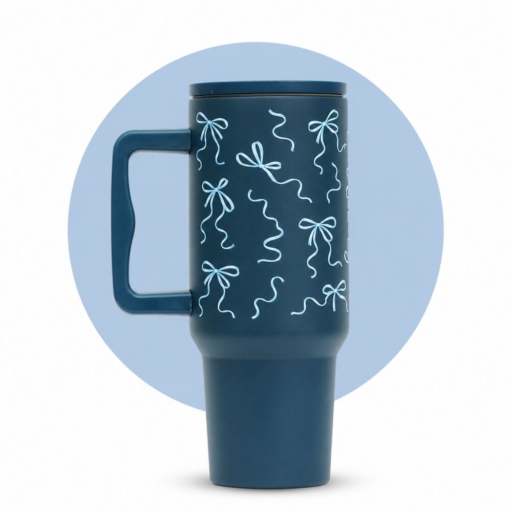Blue  Bow Tumbler