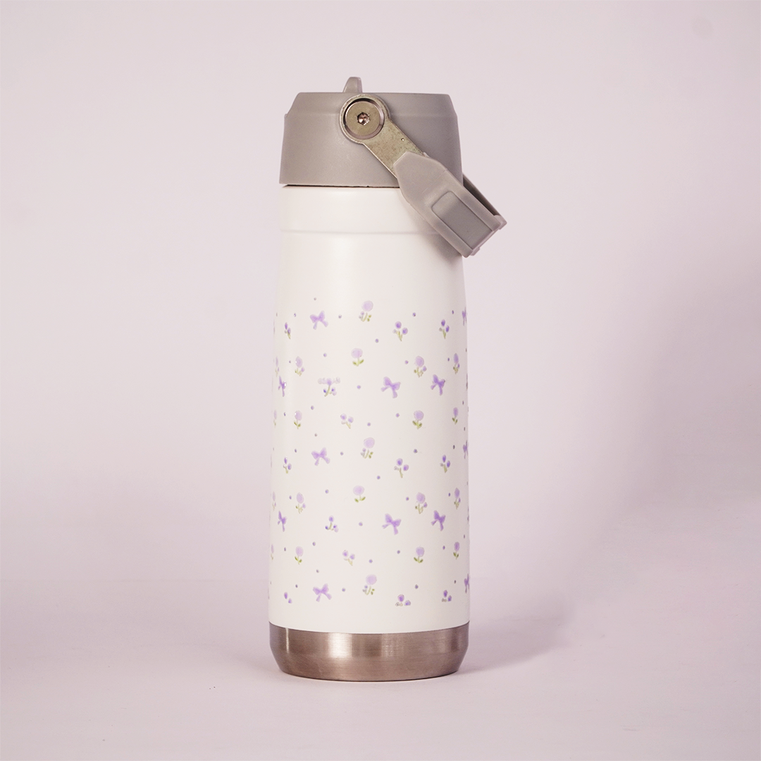 Lavender Bloom Tumbler — Leakproof & Insulated