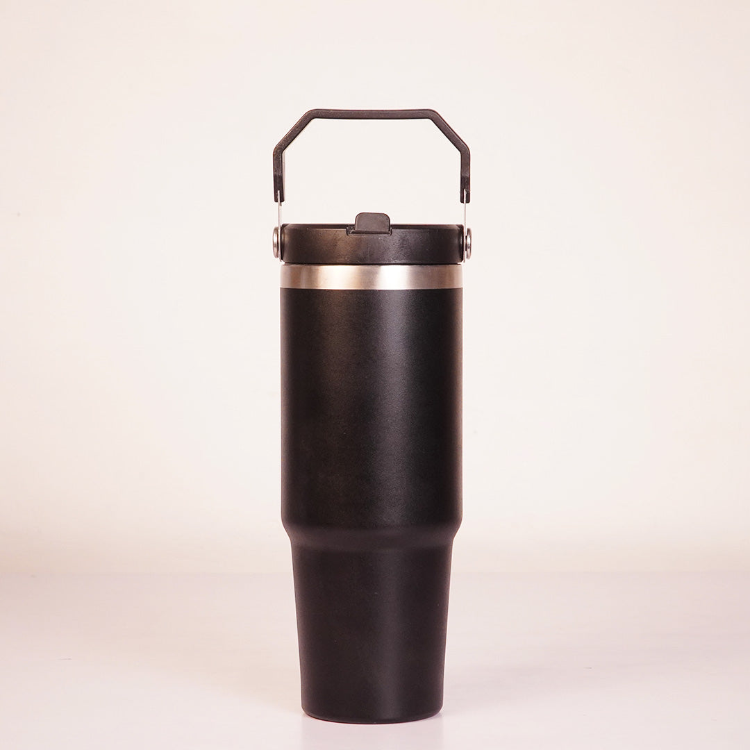 11:11 Printed Tumbler with Handle & Straw | Reusable Travel Cup | Cute Everyday Drinkware