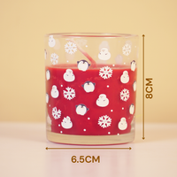 Set-3 Snowman Christmas Scented Glass Candles
