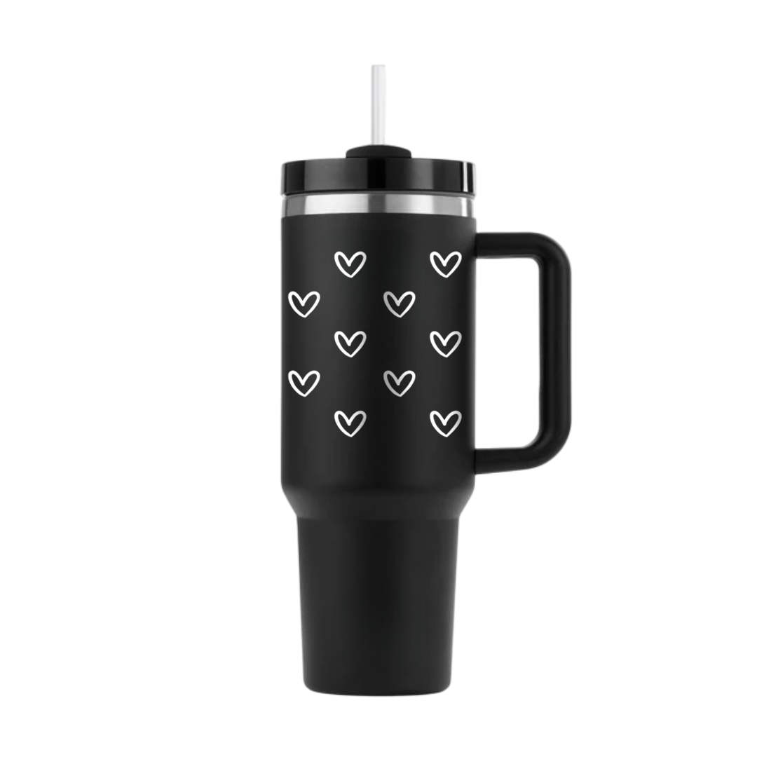 LoveSip Tumbler with Straw & Lid
