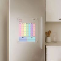 Magnetic Acrylic Monthly Planner Board – Smart, Colorful & Reusable Fridge Organizer