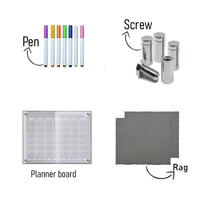 Acrylic Perpetual Wall Calendar – Reusable Dry Erase Monthly Planner Board with Monthly Tabs | Modern Home & Office Wall Organizer