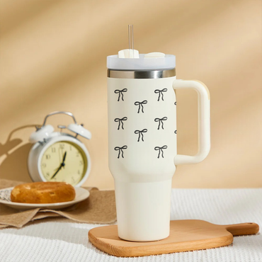Bowsie™ Tumbler with Straw & Lid White