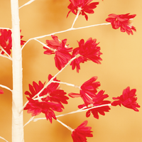 Warm Red Leaf Glow Lamp