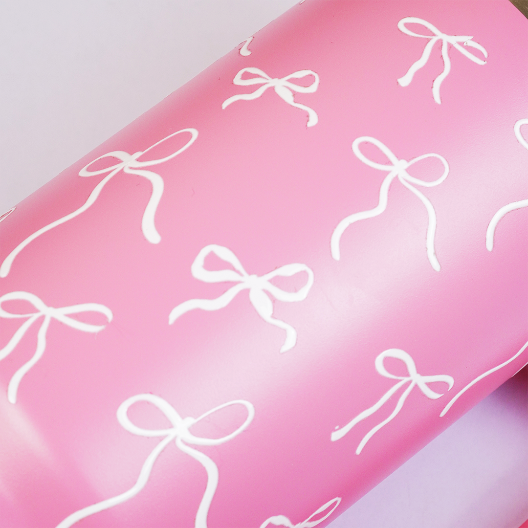 Pink Insulated Tumbler with Handle & Straw