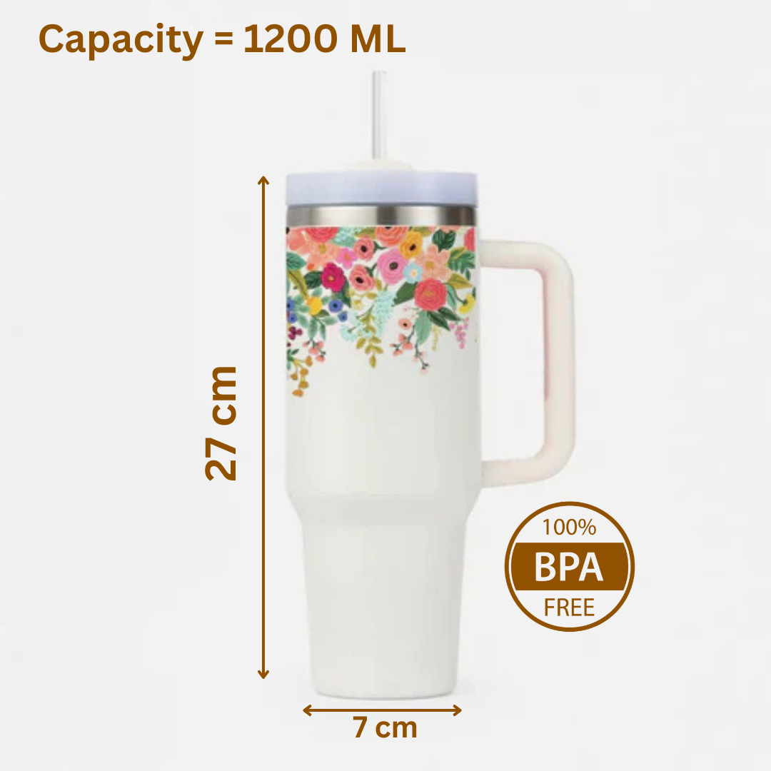 BotaniCup Tumbler with Straw & Lid
