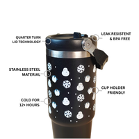 Winter Snow man with Penguin Tumbler