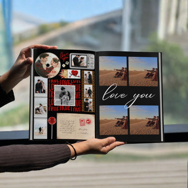 Custom Couple Photo Book – Full of Love Memory Album