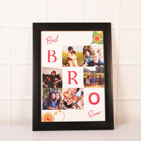 Personalized  BEST BRO Brother Sister Photo Frame Gift