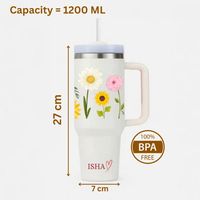 FloraCup™ Tumbler with Straw & Lid