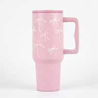 Blush Bloom Tumbler With Pink LId 🎀