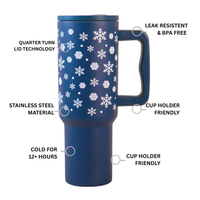 Winter Spark Blue Tumbler – Christmas Edition