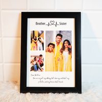 Personalized MERA BHAI  Brother Sister Photo Frame Gift
