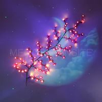 MEMORIES INSITE™BRANCH LIGHT PINK ROSE CHERRY BLOSSOM TREE BRANCH LIGHTING