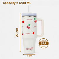 Personalized CherrySip™ Tumbler with Straw & Lid
