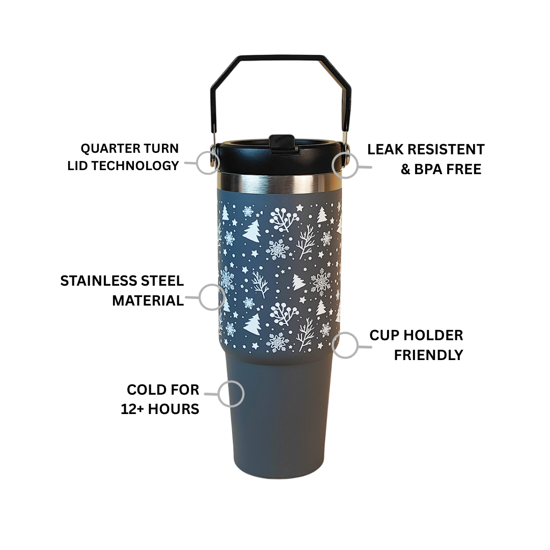Snow Forest Winter Tumbler