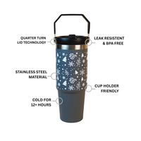 Snow Forest Winter Tumbler