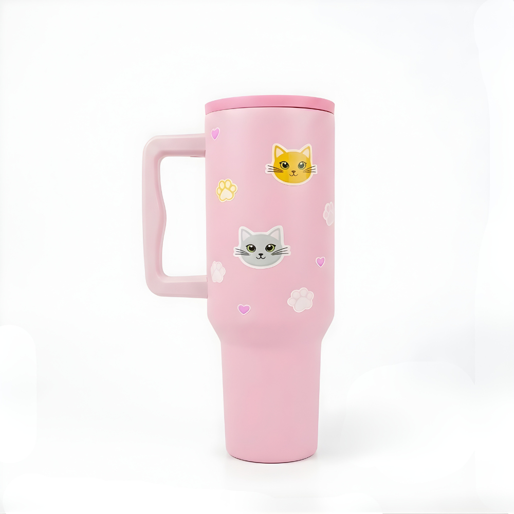 Kitty Charm Insulated Leakproof Tumbler