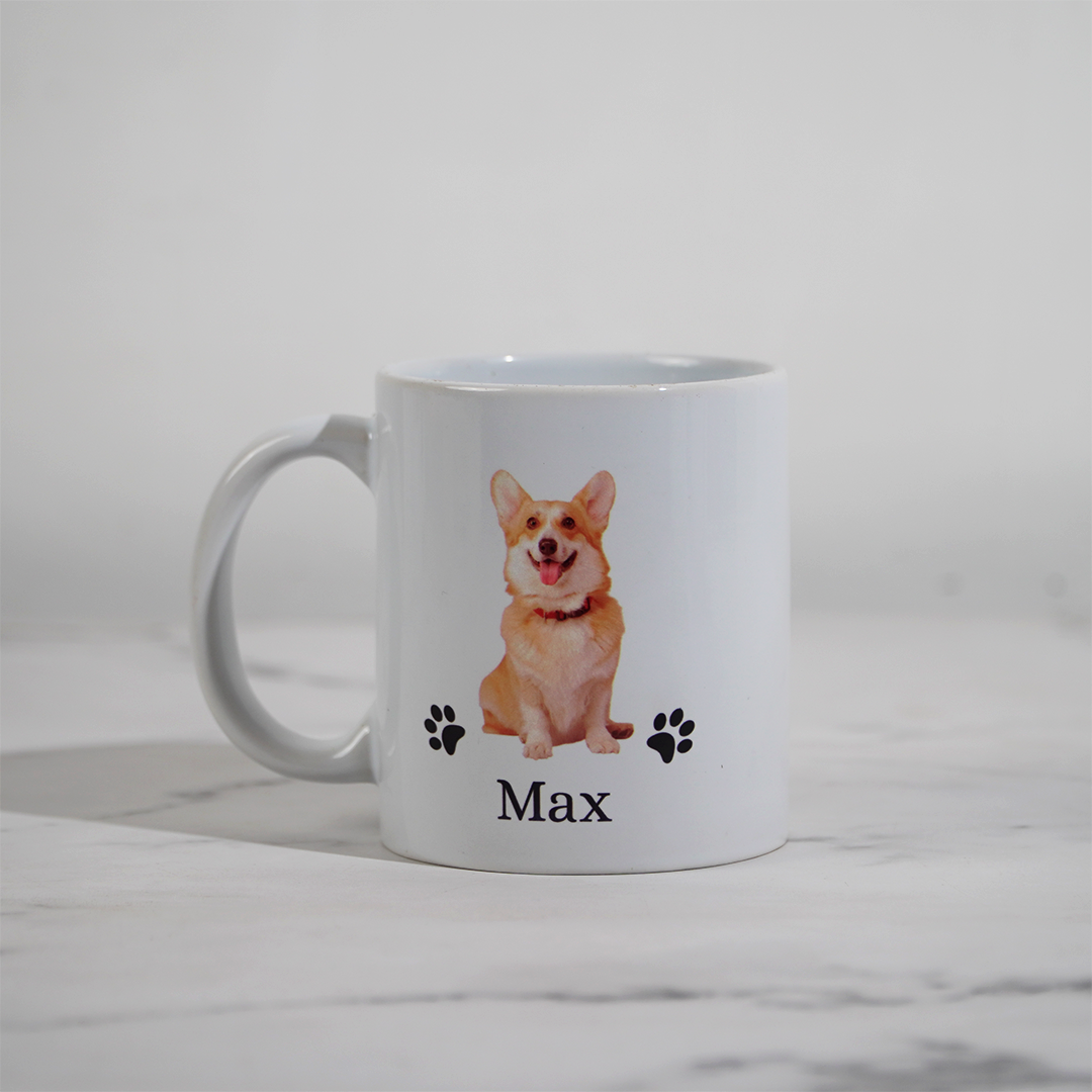 PawPrint Personalized Mug – Custom Pet Photo Mug