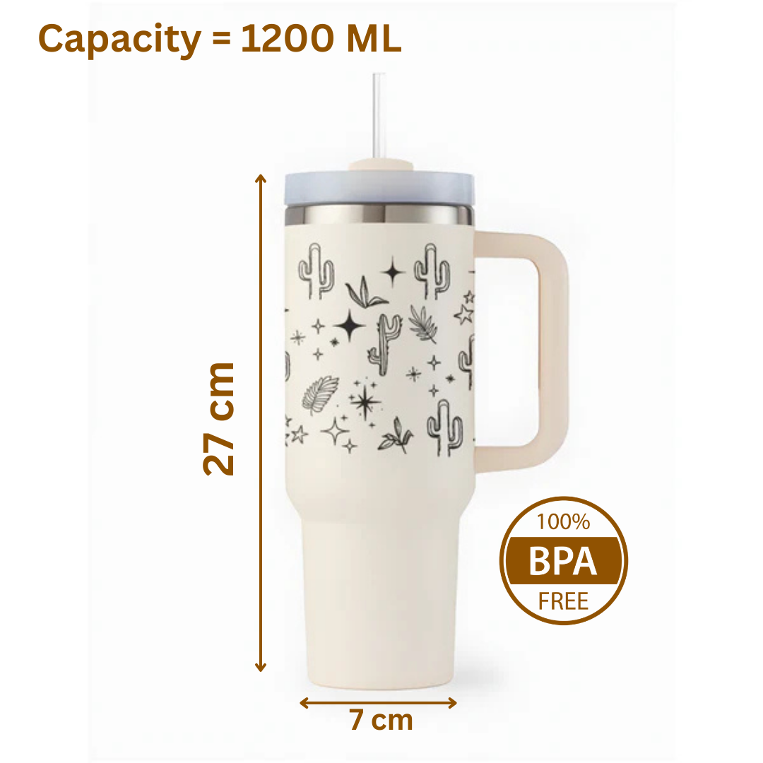 Minimal Boho Line Art Tumbler