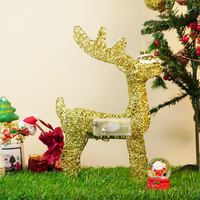 Golden Glitter Reindeer Christmas