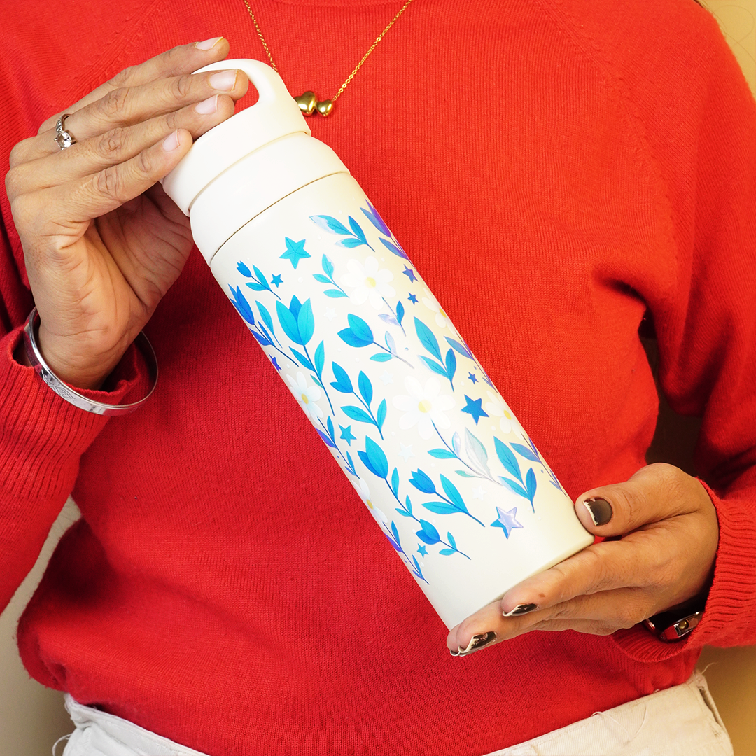 Floral Stainless Steel Insulated Tumbler