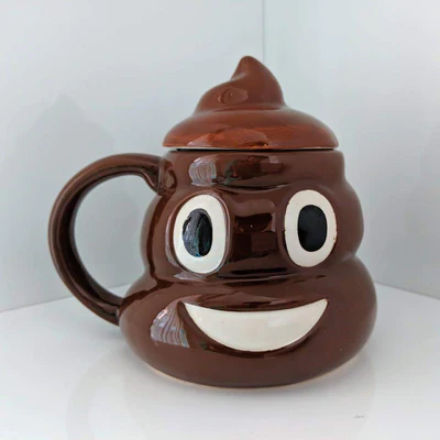 Poop Shape Mug With Lid