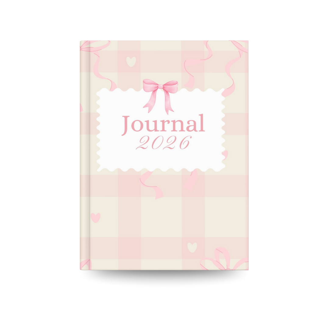 2026 Daily Journal | Elegant Pink Aesthetic Writing Notebook