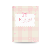 2026 Daily Journal | Elegant Pink Aesthetic Writing Notebook