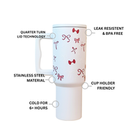 Christmas Red Bowies Tumbler