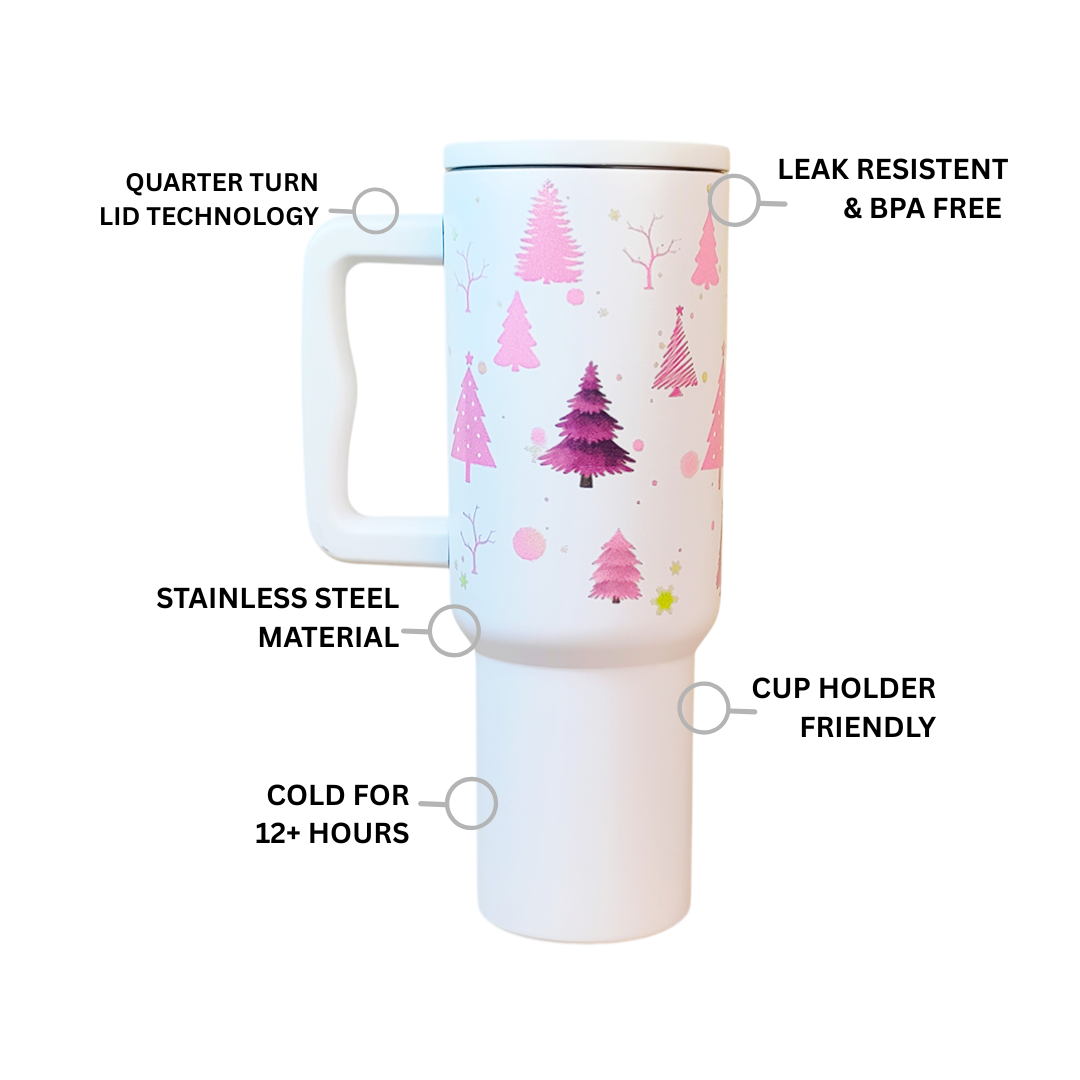 Christmas Forest Themed Tumbler