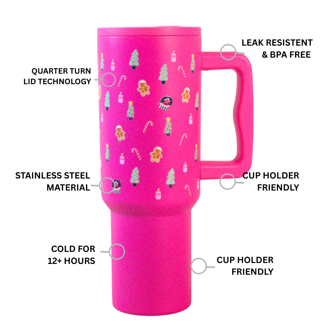 Winter Christmas Wonderland Tumbler – Pink Edition