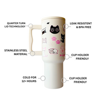 “Kitty Paw Tumbler – Leak-Proof & Stylish”