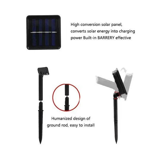 Solar Christmas Snow Flakes  Light