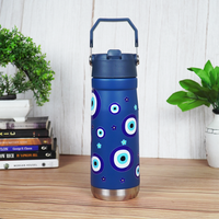 Evil Eye Print Stainless Steel Water Bottle