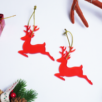 Red Deer designed Christmas Decoration Ornaments- Set of 6