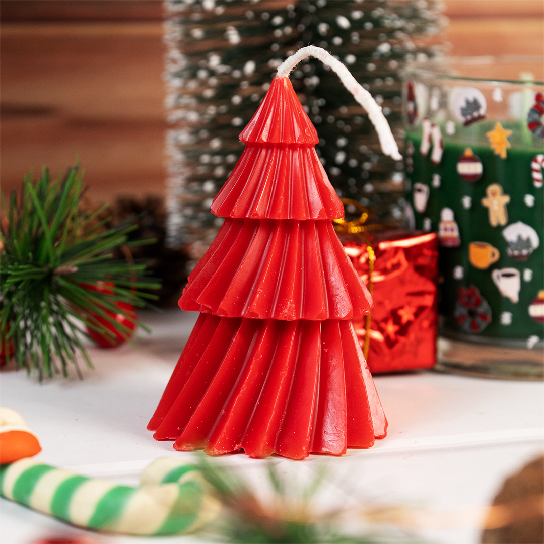 Set of 2 Christmas Tree Scented Candles