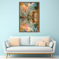 Pastel Landscape Canvas Wall Art