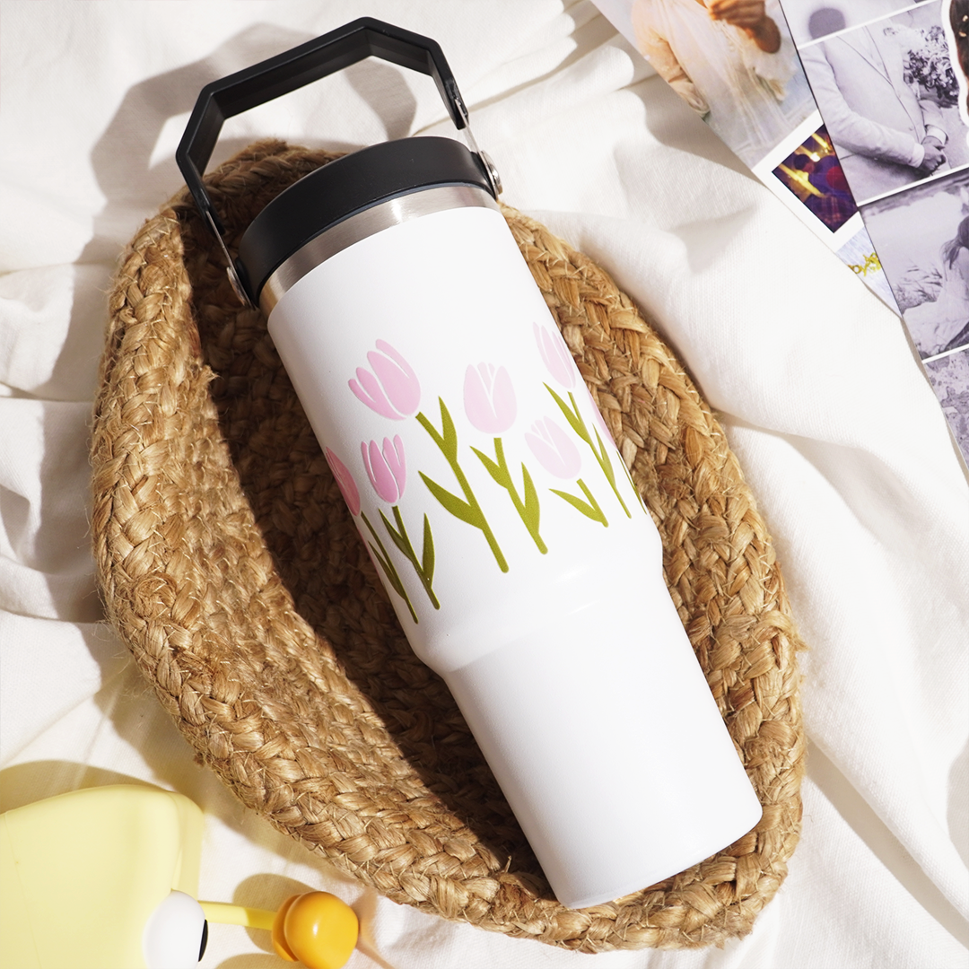 Tulip Floral Tumbler