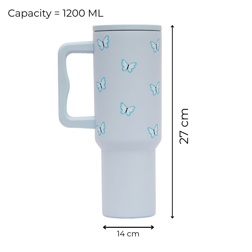 BUTTERFLY ™ 40oz Insulated Tumbler – Sky Blue Butterfly Edition (Copy)