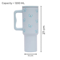 BUTTERFLY ™ 40oz Insulated Tumbler – Sky Blue Butterfly Edition (Copy)