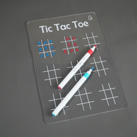 Reusable Tic Tac Toe Learning Board for Kids with pen box & Cleaning Cloth
